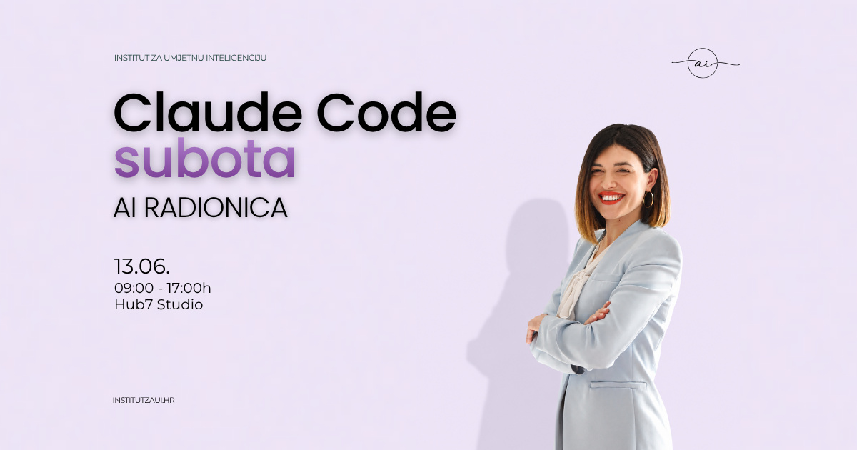 Claude Code subota - AI Boutique Event - Zagreb 13.06.2026, Hub7 Studio