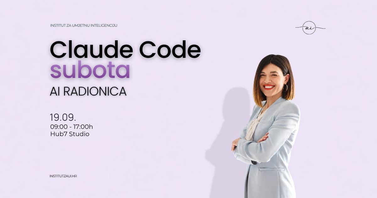 Claude Code subota - AI Boutique Event - Zagreb 19.09.2026, Hub7 Studio